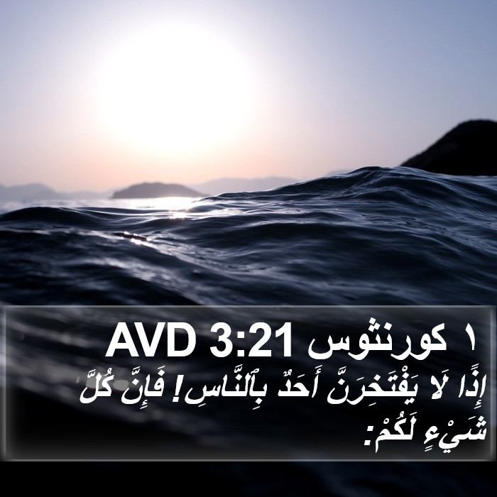 ١ كورنثوس 3:21 AVD Bible Study