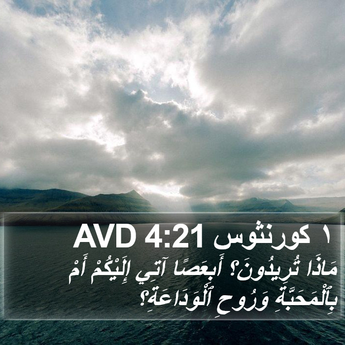 ١ كورنثوس 4:21 AVD Bible Study
