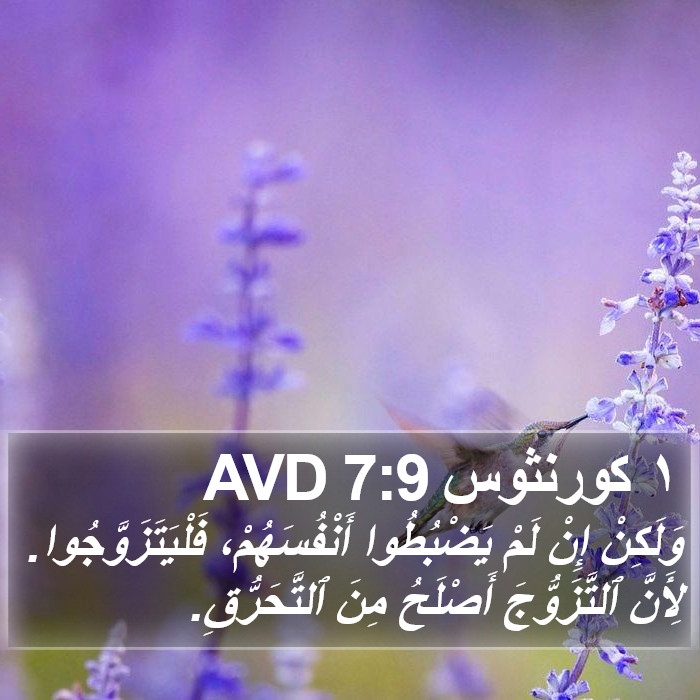 ١ كورنثوس 7:9 AVD Bible Study