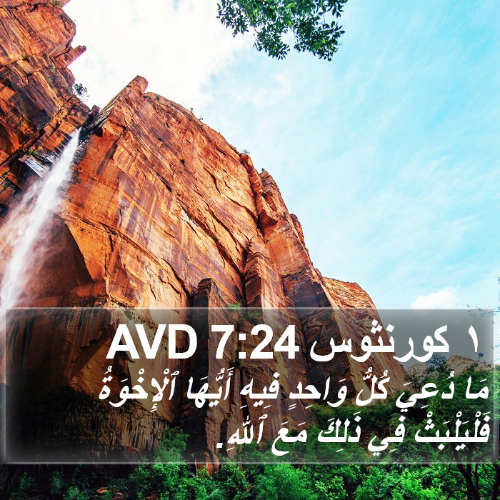 ١ كورنثوس 7:24 AVD Bible Study