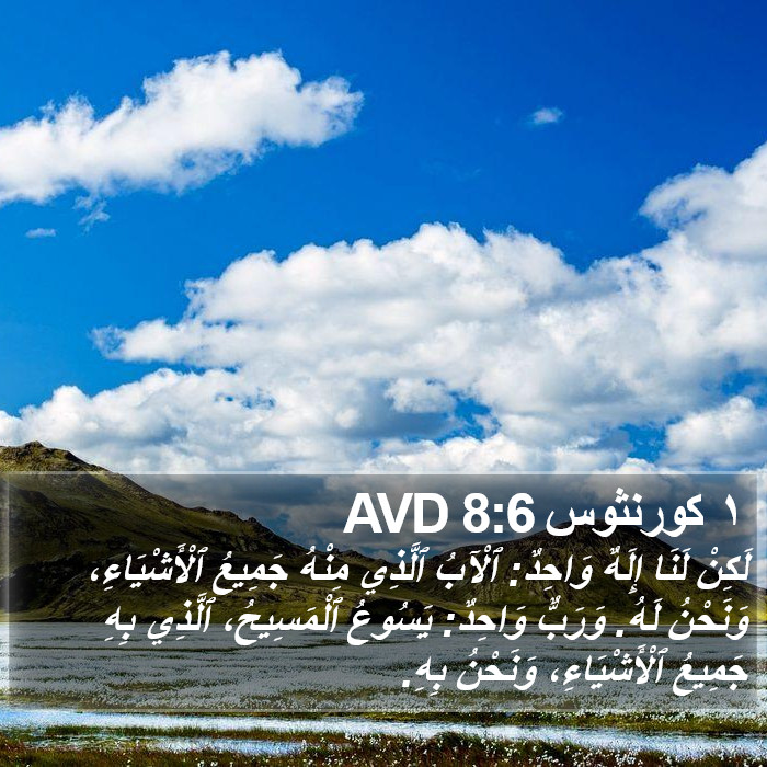 ١ كورنثوس 8:6 AVD Bible Study