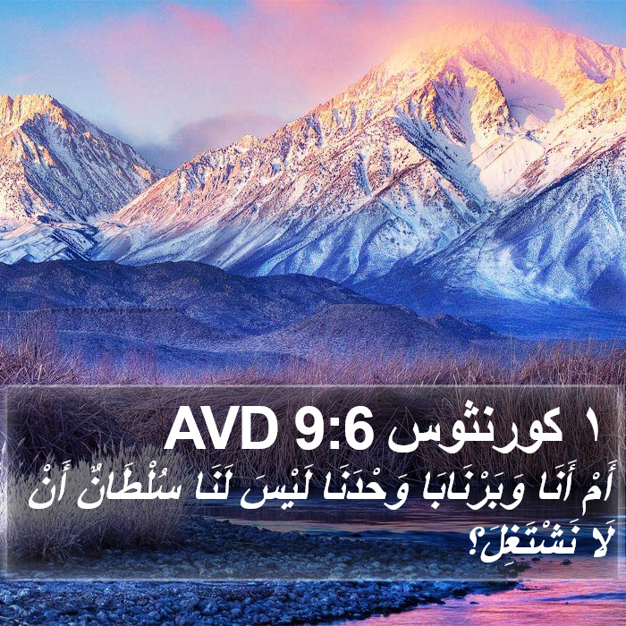 ١ كورنثوس 9:6 AVD Bible Study