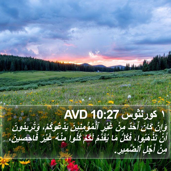 ١ كورنثوس 10:27 AVD Bible Study