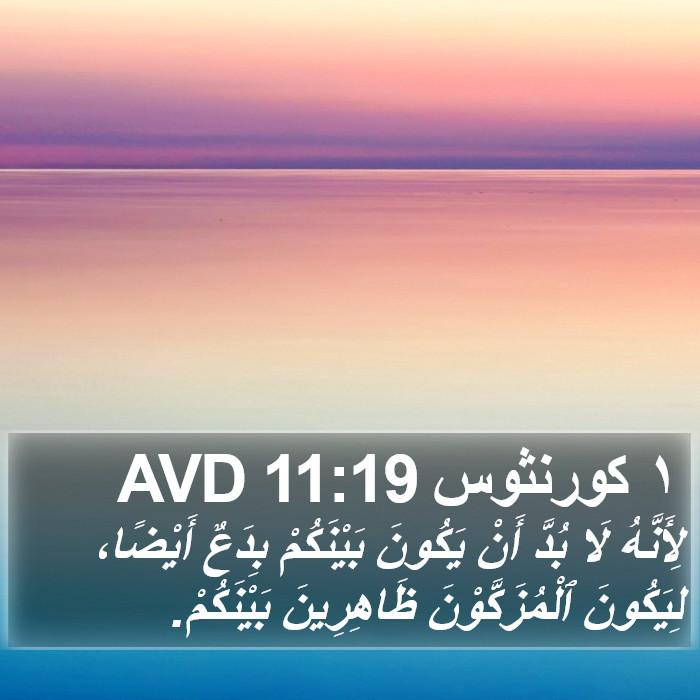 ١ كورنثوس 11:19 AVD Bible Study