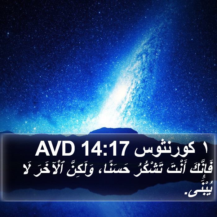 ١ كورنثوس 14:17 AVD Bible Study