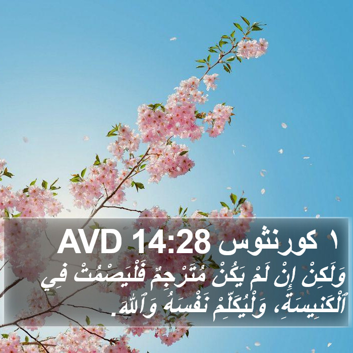 ١ كورنثوس 14:28 AVD Bible Study