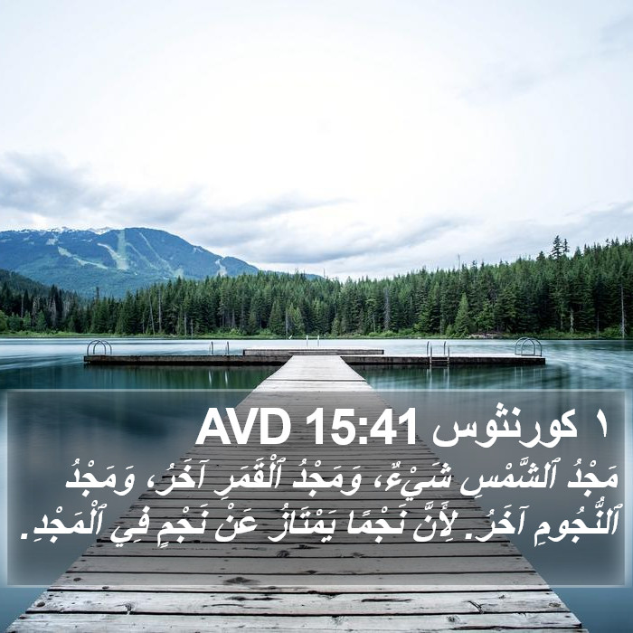 ١ كورنثوس 15:41 AVD Bible Study