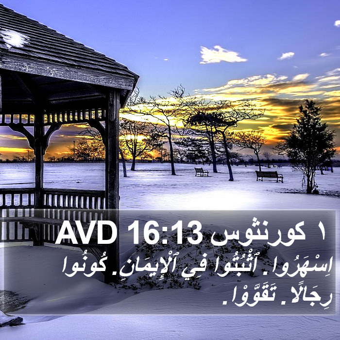 ١ كورنثوس 16:13 AVD Bible Study