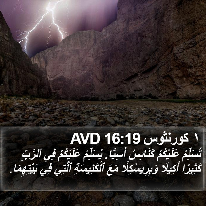 ١ كورنثوس 16:19 AVD Bible Study