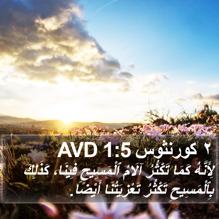 ٢ كورنثوس 1:5 AVD Bible Study