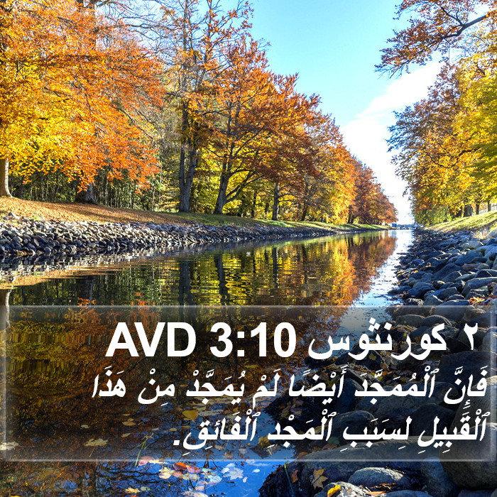 ٢ كورنثوس 3:10 AVD Bible Study