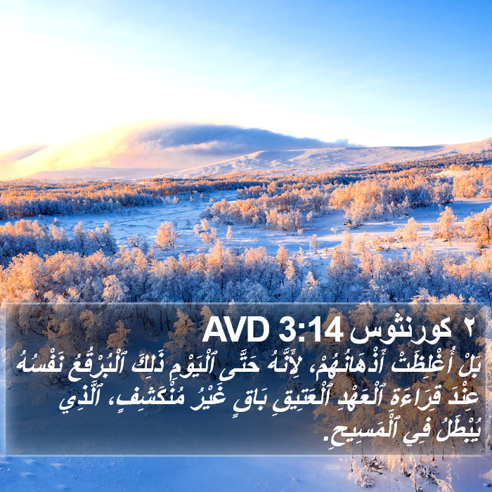 ٢ كورنثوس 3:14 AVD Bible Study