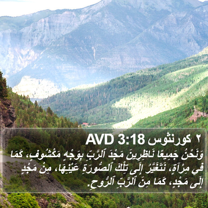 ٢ كورنثوس 3:18 AVD Bible Study