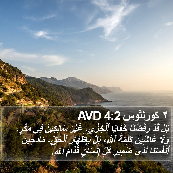 ٢ كورنثوس 4:2 AVD Bible Study