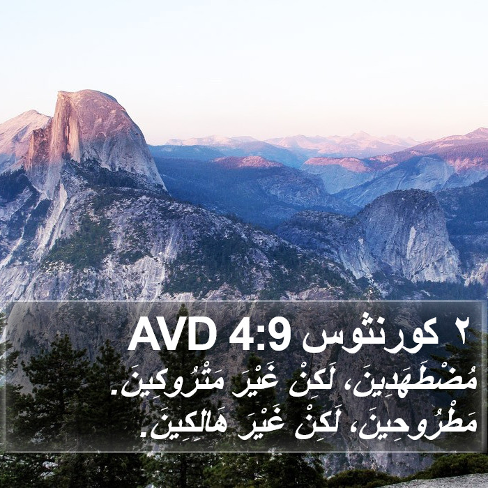 ٢ كورنثوس 4:9 AVD Bible Study