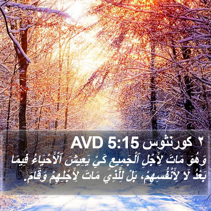 ٢ كورنثوس 5:15 AVD Bible Study