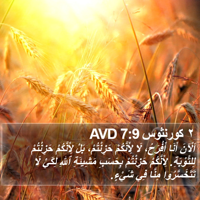 ٢ كورنثوس 7:9 AVD Bible Study