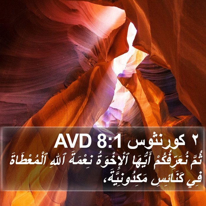 ٢ كورنثوس 8:1 AVD Bible Study