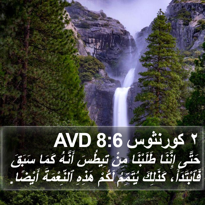 ٢ كورنثوس 8:6 AVD Bible Study