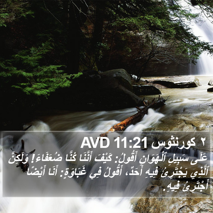 ٢ كورنثوس 11:21 AVD Bible Study