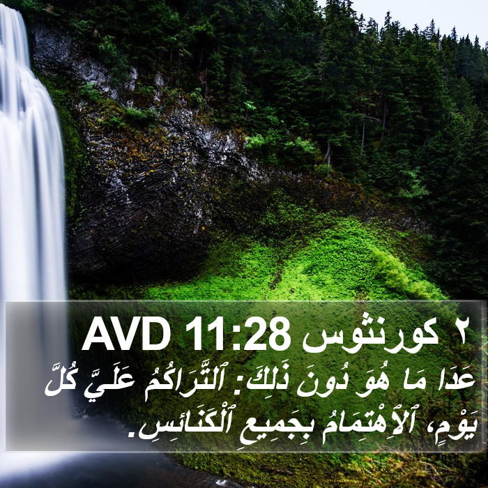 ٢ كورنثوس 11:28 AVD Bible Study