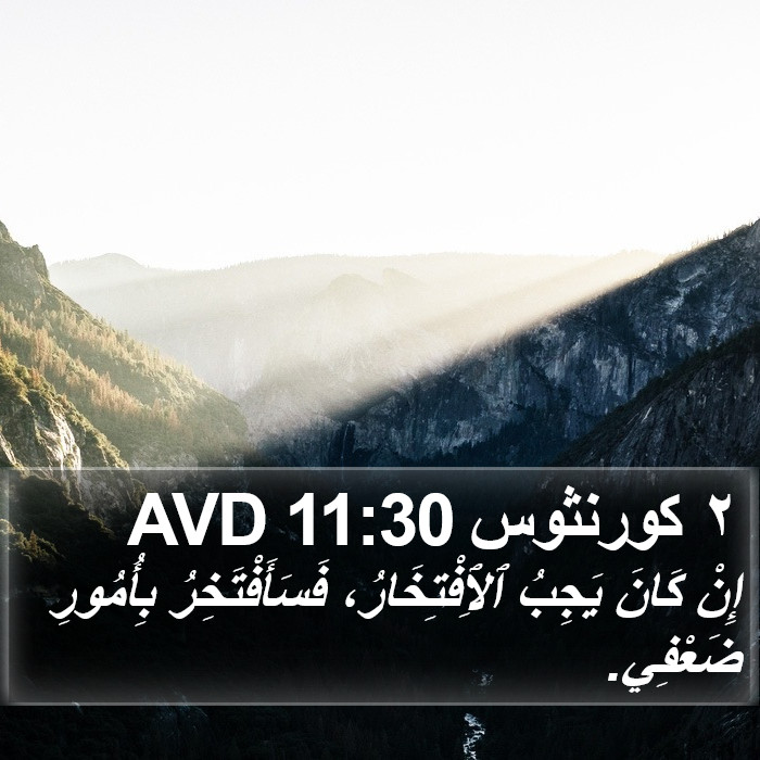 ٢ كورنثوس 11:30 AVD Bible Study