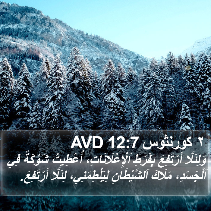 ٢ كورنثوس 12:7 AVD Bible Study