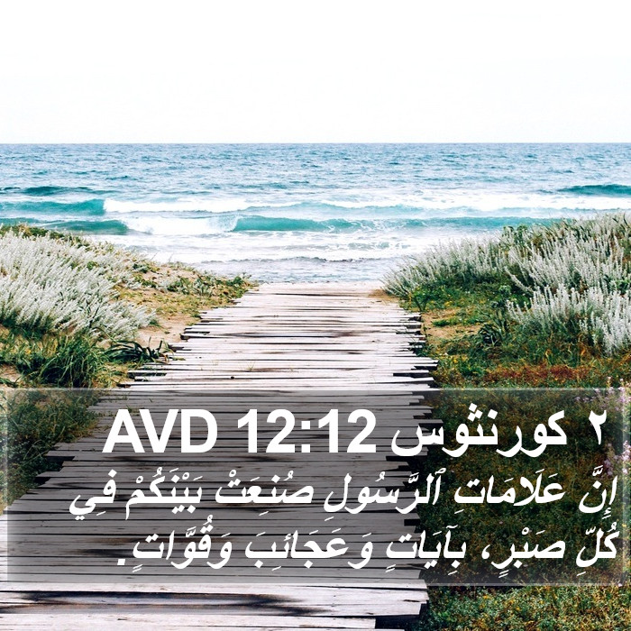 ٢ كورنثوس 12:12 AVD Bible Study