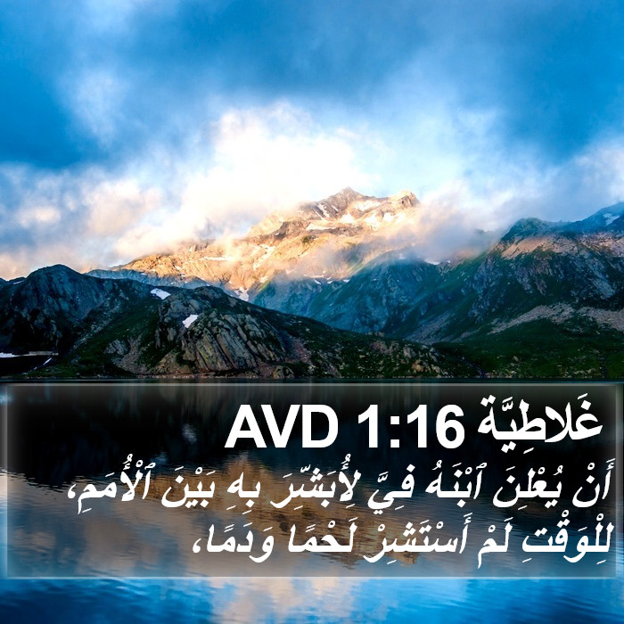 غَلاطِيَّة 1:16 AVD Bible Study