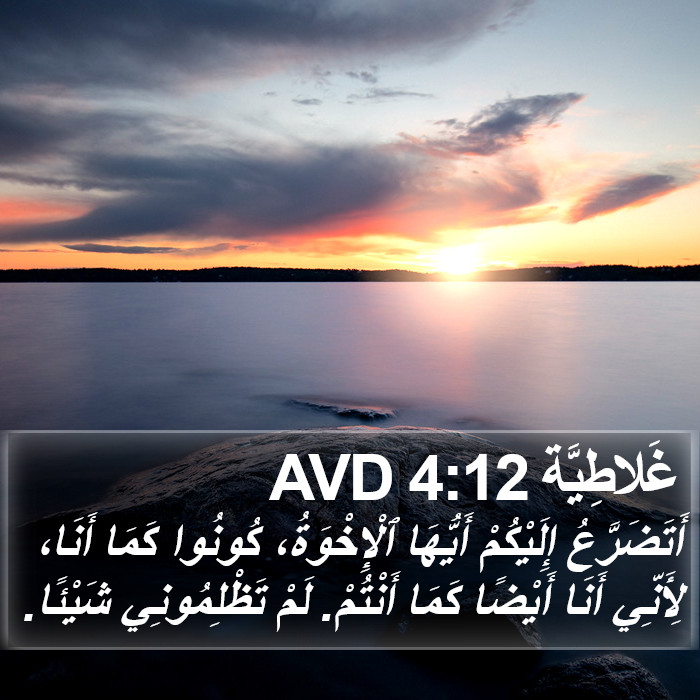 غَلاطِيَّة 4:12 AVD Bible Study