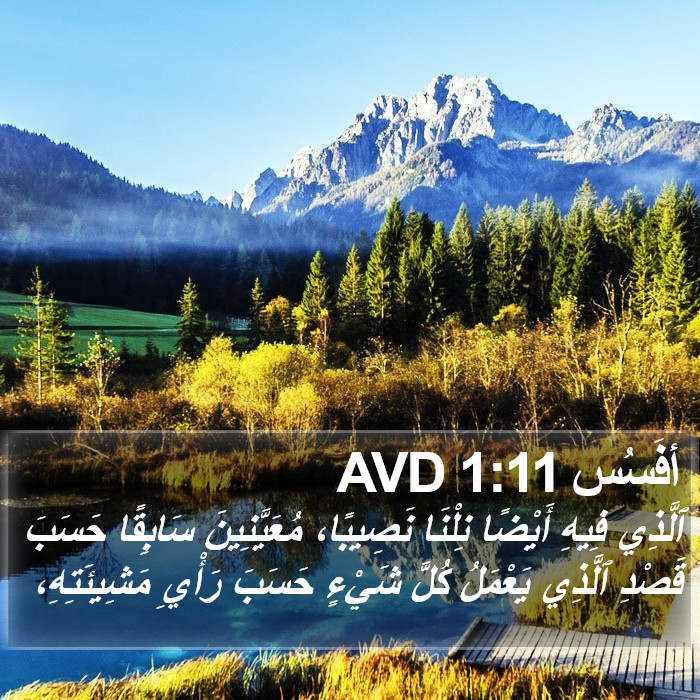 أفَسُس 1:11 AVD Bible Study