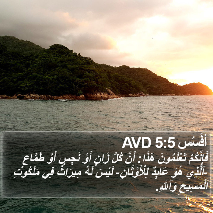 أفَسُس 5:5 AVD Bible Study