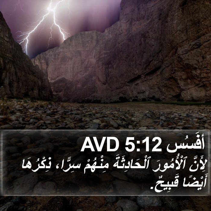 أفَسُس 5:12 AVD Bible Study