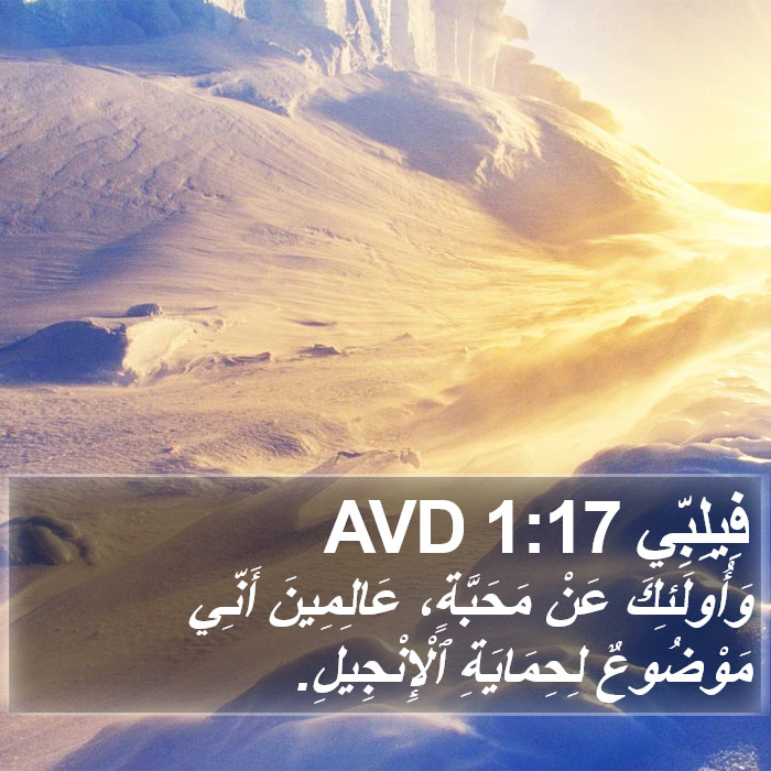 فِيلِبِّي 1:17 AVD Bible Study