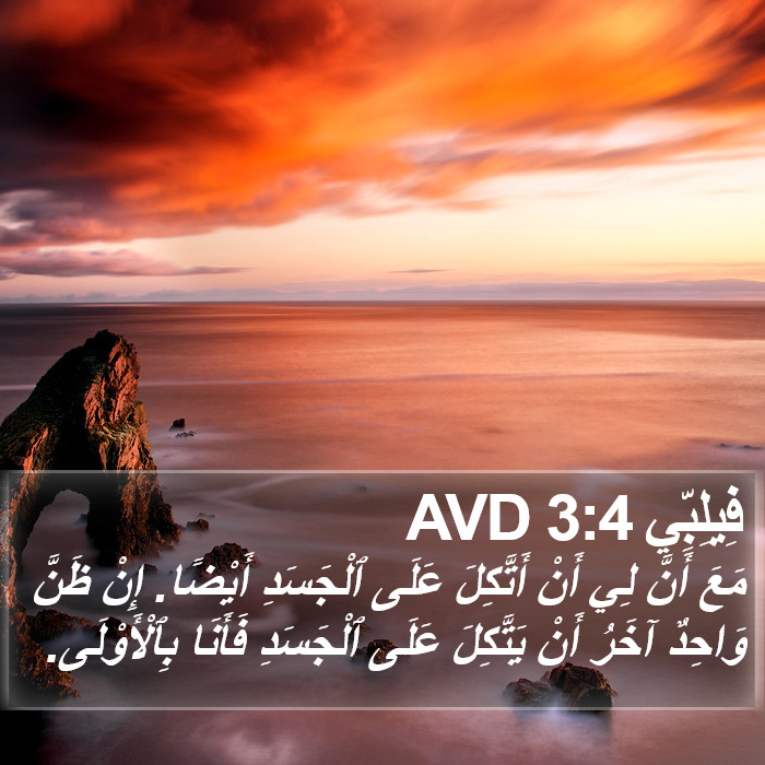 فِيلِبِّي 3:4 AVD Bible Study