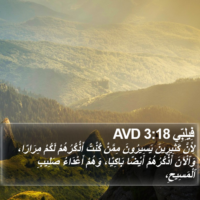 فِيلِبِّي 3:18 AVD Bible Study