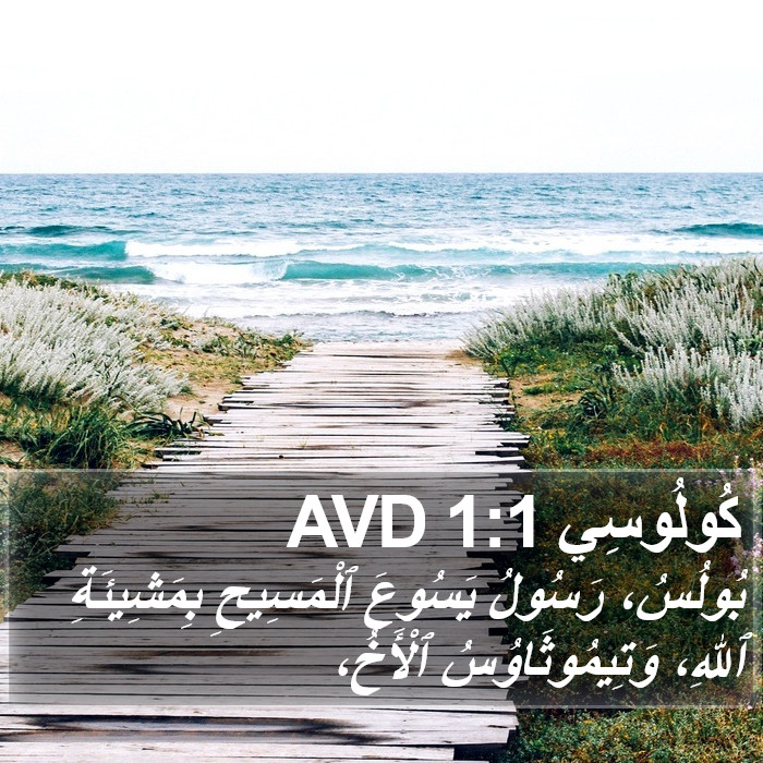 كُولُوسِي 1:1 AVD Bible Study