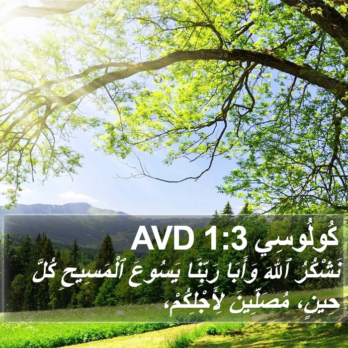 كُولُوسِي 1:3 AVD Bible Study