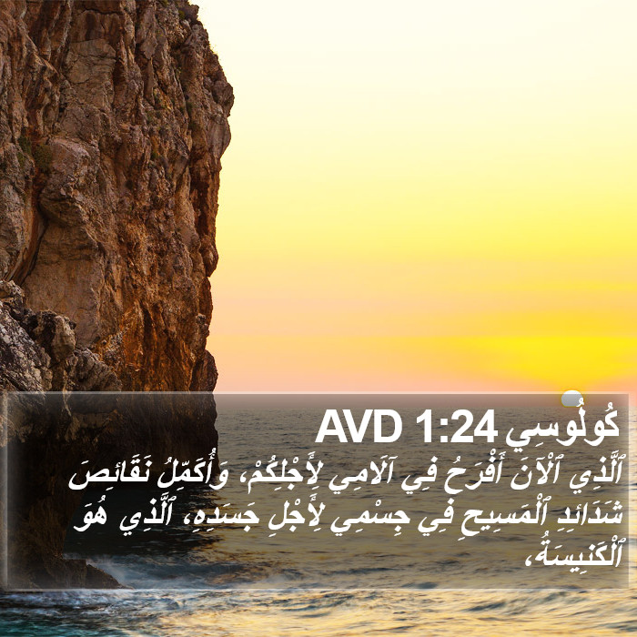 كُولُوسِي 1:24 AVD Bible Study