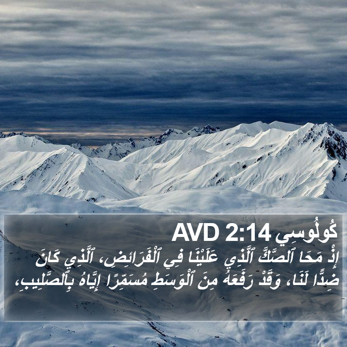 كُولُوسِي 2:14 AVD Bible Study