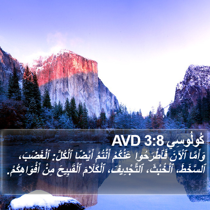 كُولُوسِي 3:8 AVD Bible Study