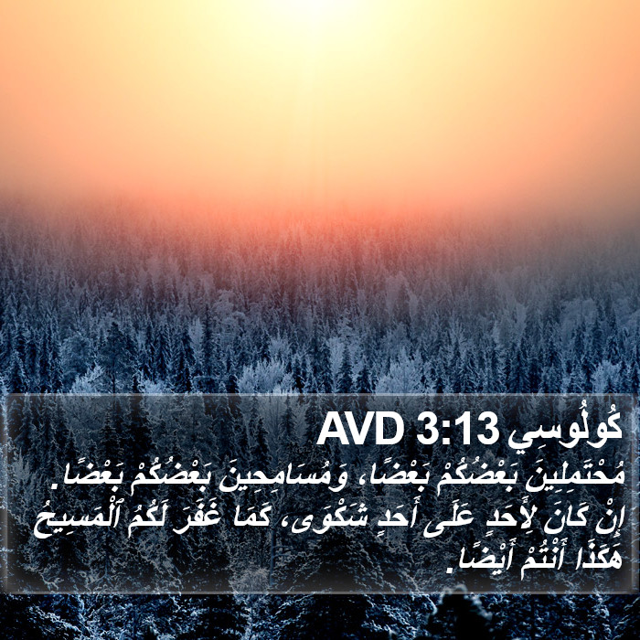 كُولُوسِي 3:13 AVD Bible Study