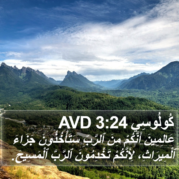 كُولُوسِي 3:24 AVD Bible Study
