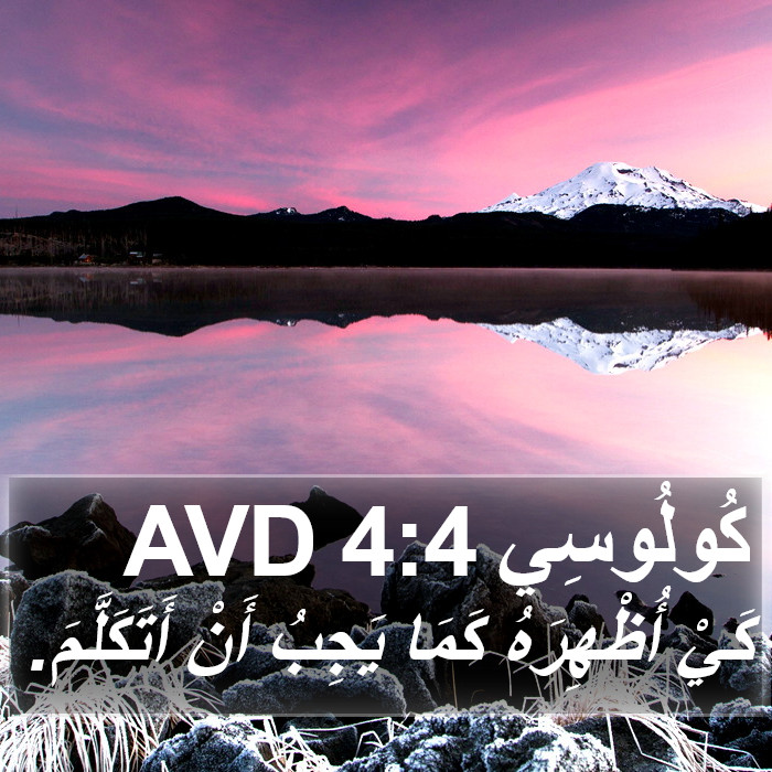 كُولُوسِي 4:4 AVD Bible Study