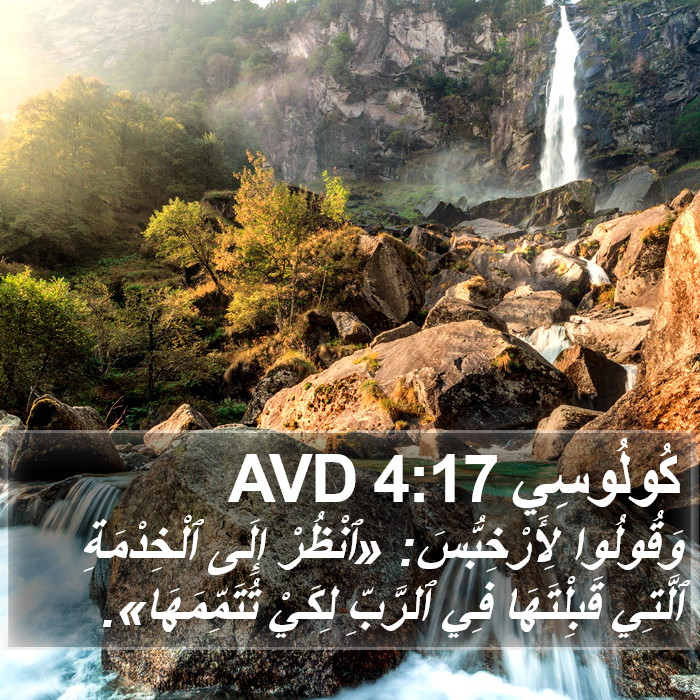 كُولُوسِي 4:17 AVD Bible Study