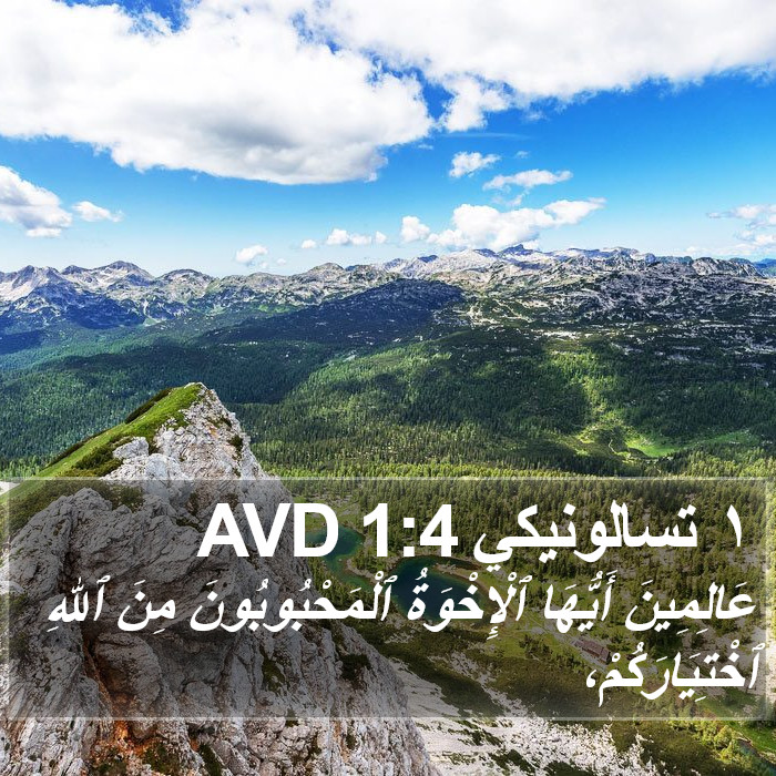 ١ تسالونيكي 1:4 AVD Bible Study