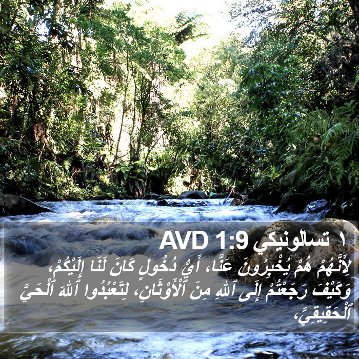 ١ تسالونيكي 1:9 AVD Bible Study