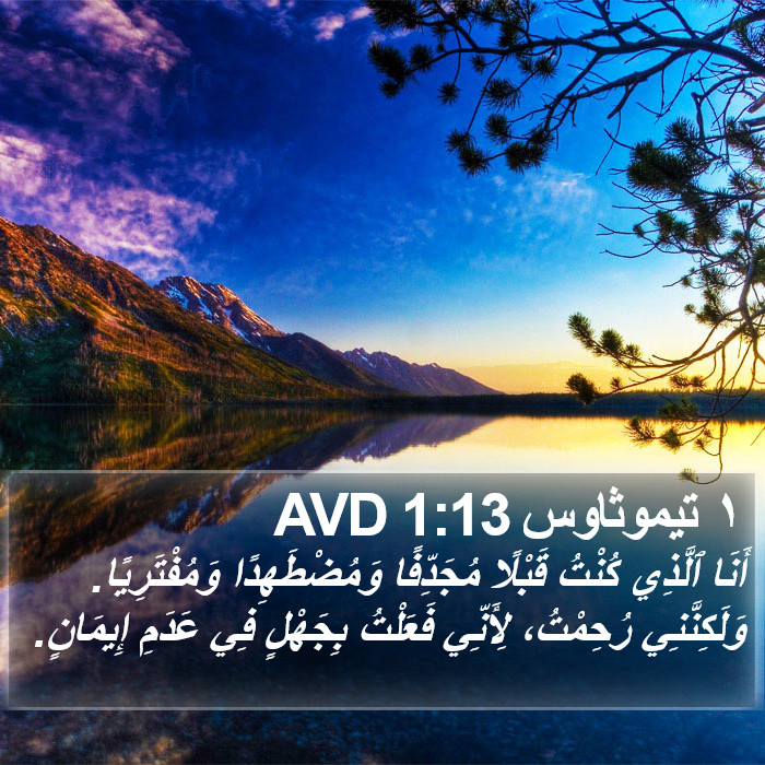 ١ تيموثاوس 1:13 AVD Bible Study