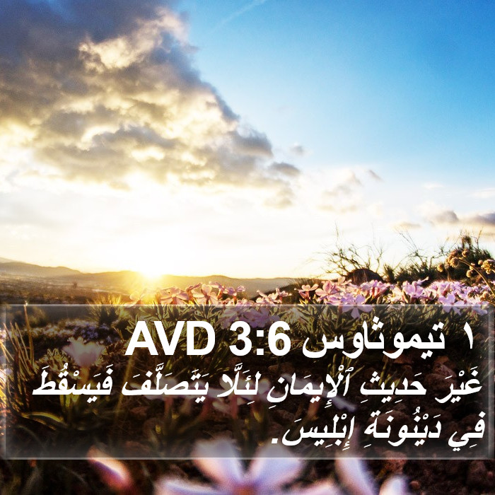 ١ تيموثاوس 3:6 AVD Bible Study