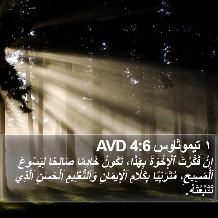 ١ تيموثاوس 4:6 AVD Bible Study